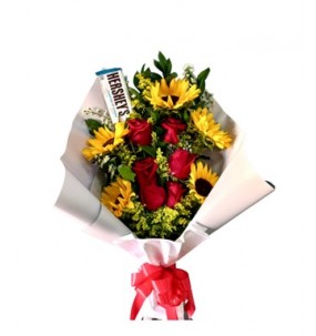 RaMILLETE ROSAS Y GIRASOLES