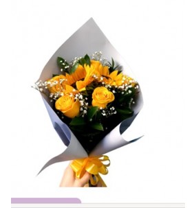 RAMILLETE GIRASOLES Y ROSAS...